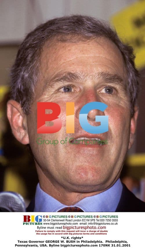Texas Governor GEORGE W. BUSH in Philadelphia