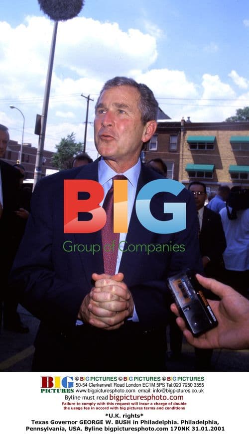 Texas Gov. GEORGE W. BUSH in Philadelphia