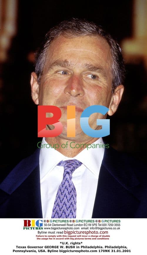 Texas Governor GEORGE W. BUSH in Philadelphia