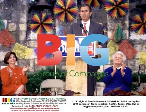 Texas Gov. GEORGE W. BUSH on 1995 campaign trail