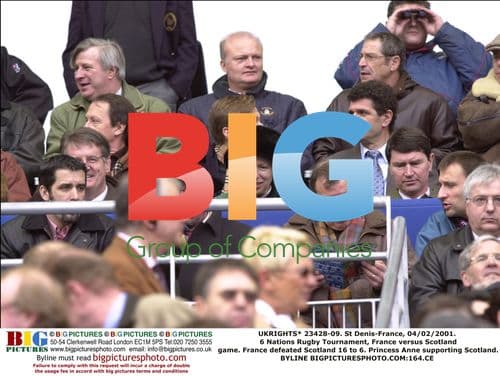 Princess Anne at 6 Nations Rugby Match