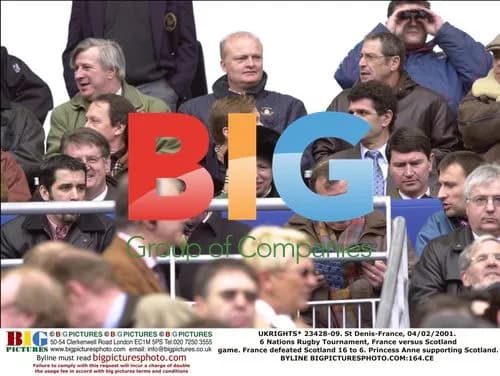 Princess Anne at 6 Nations Rugby Match