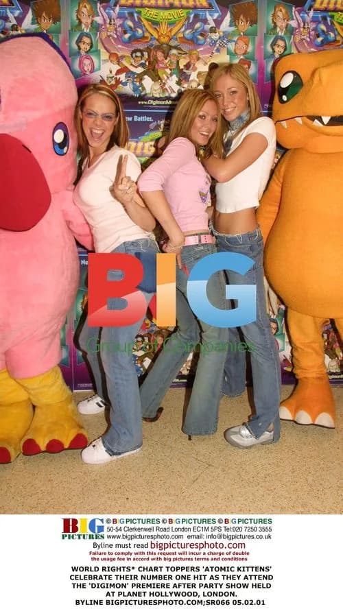Atomic Kittens Attend Digimon Premiere Party