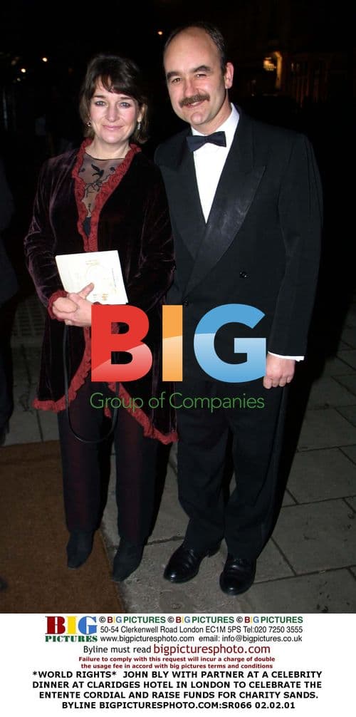 John Bly and partner at celebrity dinner