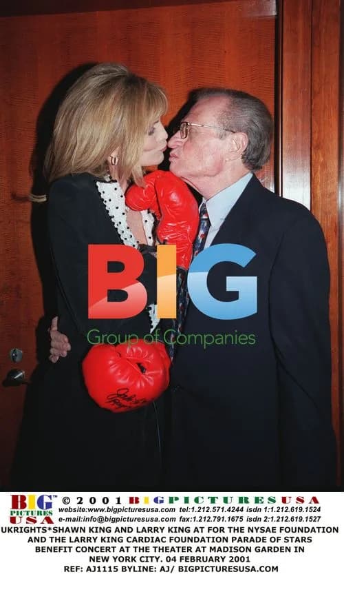 Shawn King and Larry King at NYC Benefit