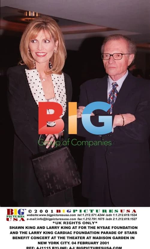 Larry King and Shawn King at Benefit Concert