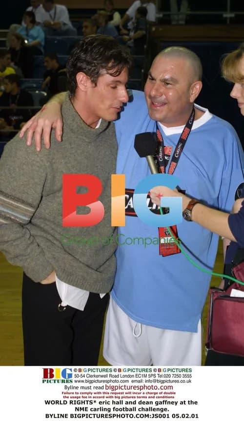 Eric Hall and Dean Gaffney at NME Carling Football Challenge