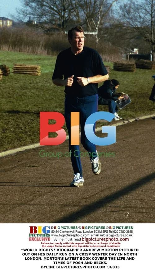 BIOGRAPHER ANDREW MORTON PICTURED ON DAILY RUN