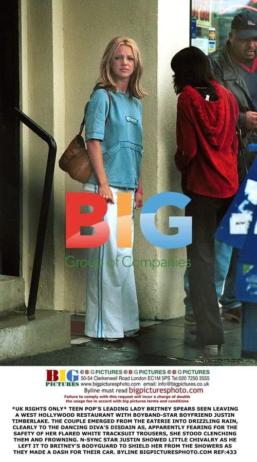 Britney Spears and Justin Timberlake Leaving Restaurant