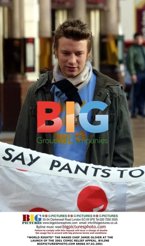Jamie Oliver at 2001 Comic Relief launch