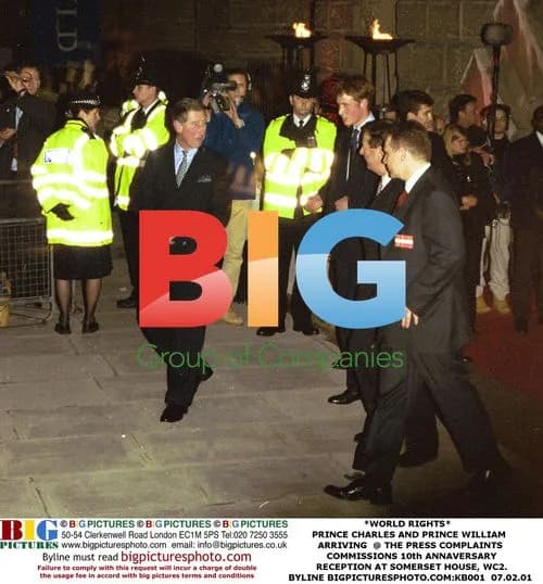 Prince Charles and Prince William at Press Complaints Reception