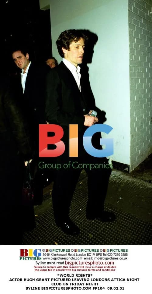 Hugh Grant Leaving London's Attica Nightclub