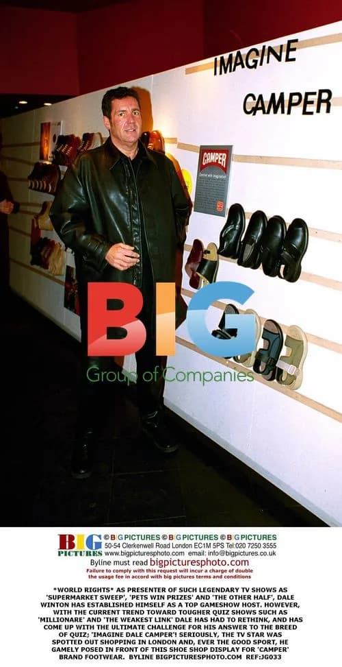 Dale Winton Poses for 'Imagine Camper' Shoe Display
