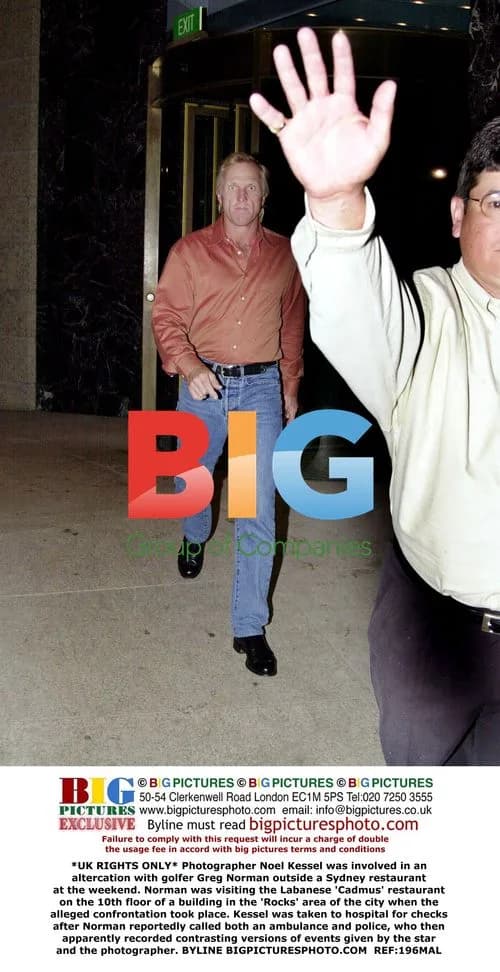 Greg Norman in altercation with photographer in Sydney