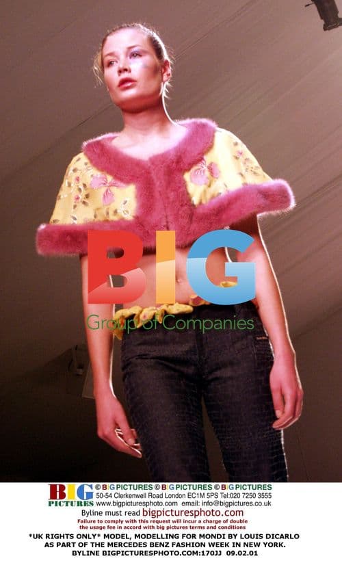 Model at Mercedes Benz Fashion Week in NY