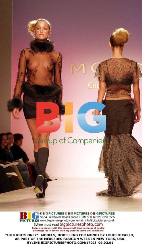 MODELS FOR MONDI DURING MERCEDES FASHION WEEK