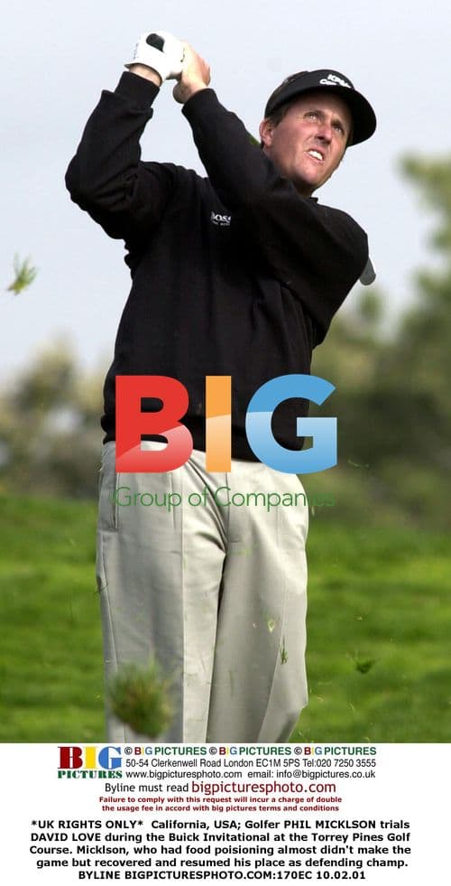 Golfer Phil Mickelson at Buick Invitational