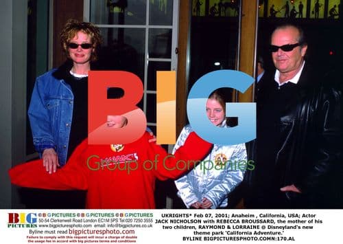 Jack Nicholson and Rebecca Broussard at Disneyland