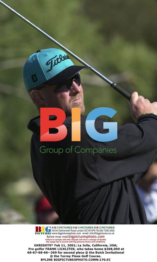 Golfer Frank Lickliter at Buick Invitational