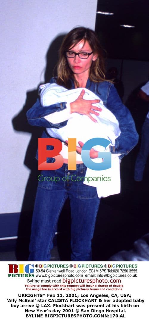 Calista Flockhart & Adopted Baby at LAX