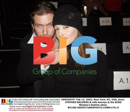 Stephen Baldwin & Wife at BCBG Fashion Show