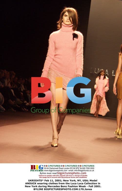 Anouck Wears Luca Luca at NYFW Fall 2001