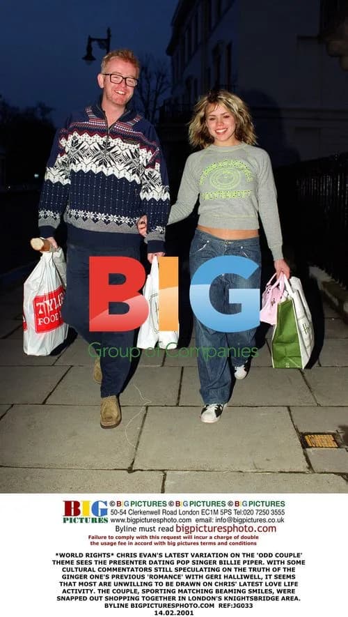 Chris Evans and Billie Piper Spotted Shopping in London