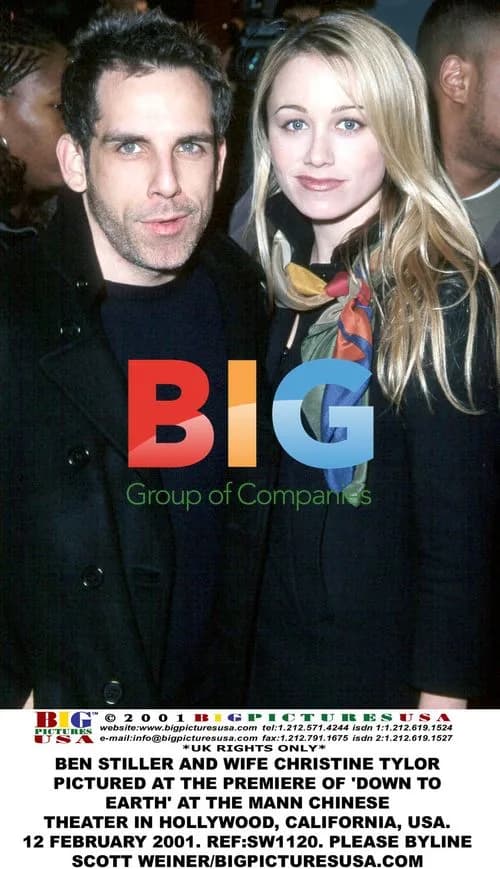 Ben Stiller and Christine Taylor at 'Down to Earth' Premiere