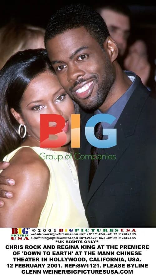 Chris Rock and Regina King at 'Down to Earth' Premiere