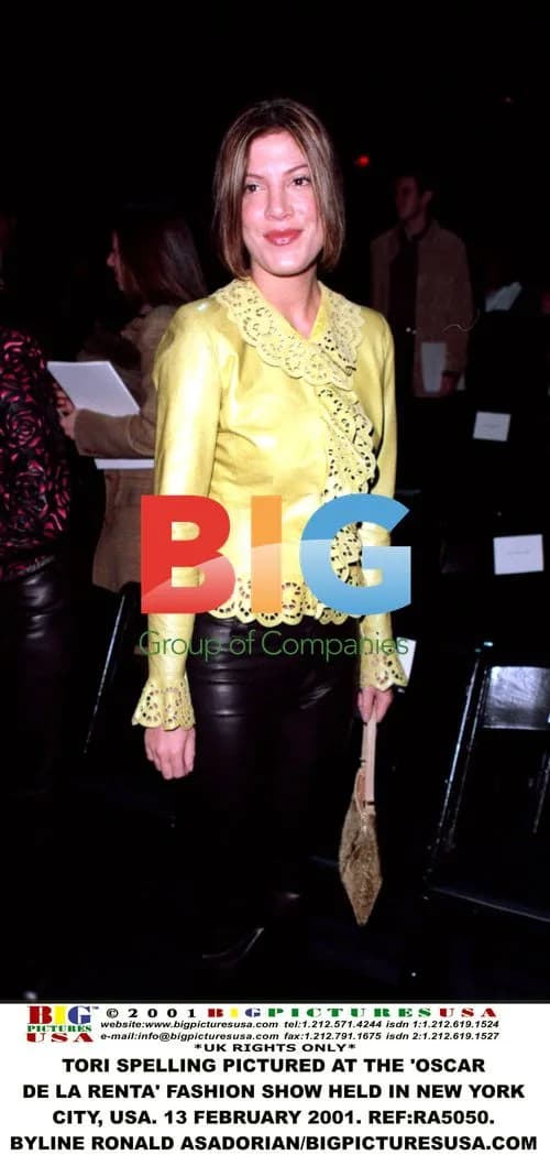 Tori Spelling at Oscar de la Renta Fashion Show