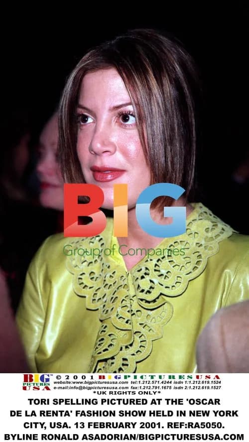 Tori Spelling at Oscar de la Renta Fashion Show