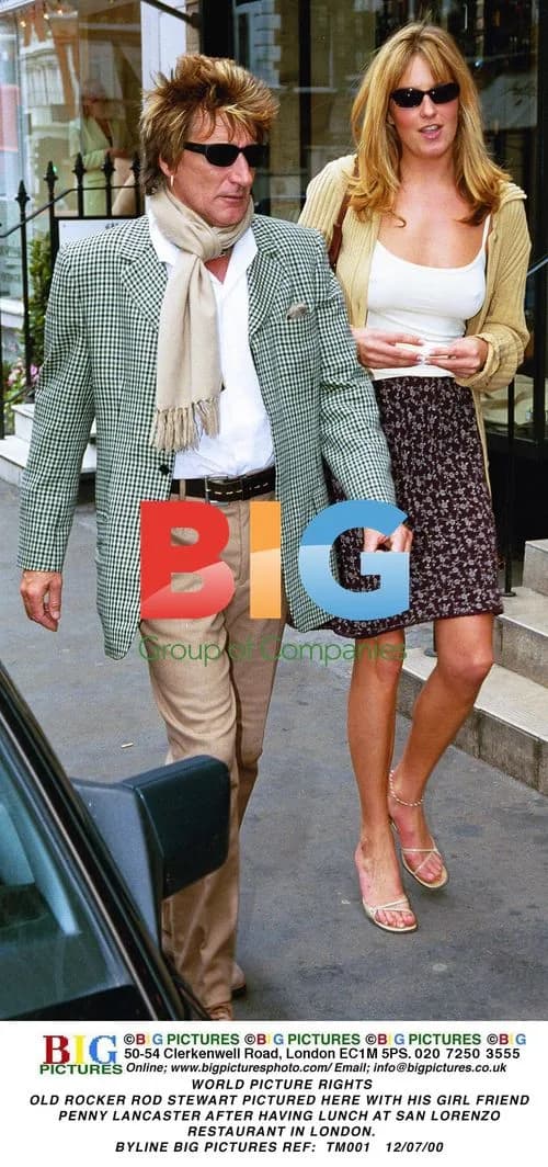 Rod Stewart and Penny Lancaster Lunch Date
