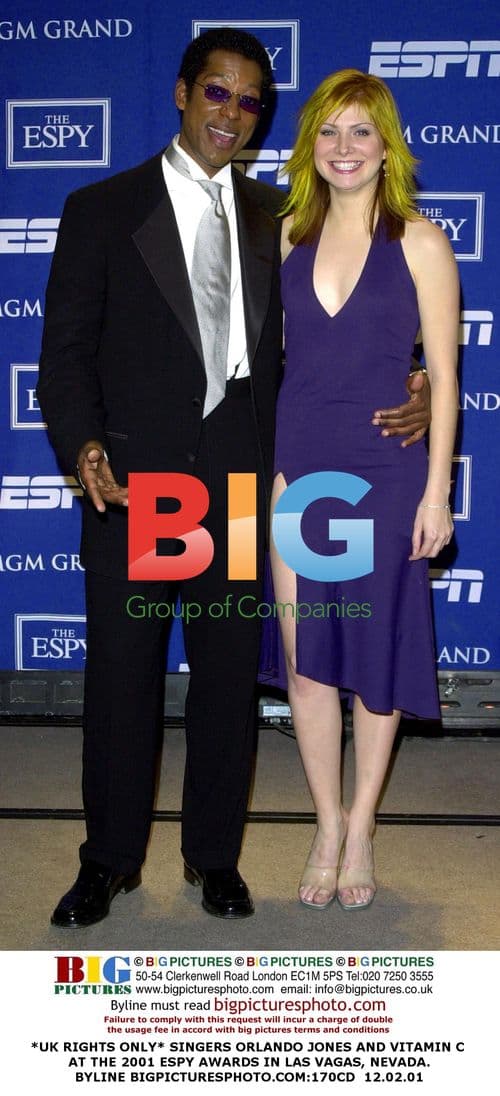 Orlando Jones and Vitamin C at 2001 ESPY Awards