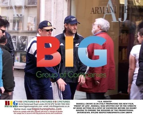 Russell Crowe Promotes New Film in Rome