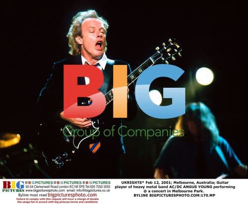 AC/DC Guitarist Angus Young Performing in Melbourne