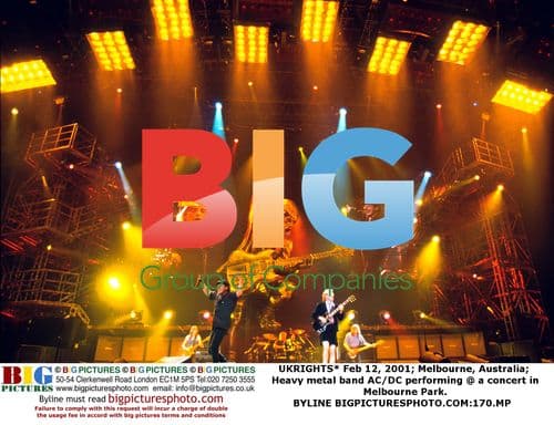 AC/DC Performing at Melbourne Park Concert