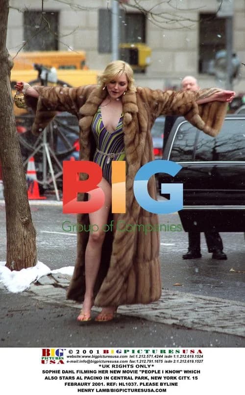 Sophie Dahl filming "People I Know"