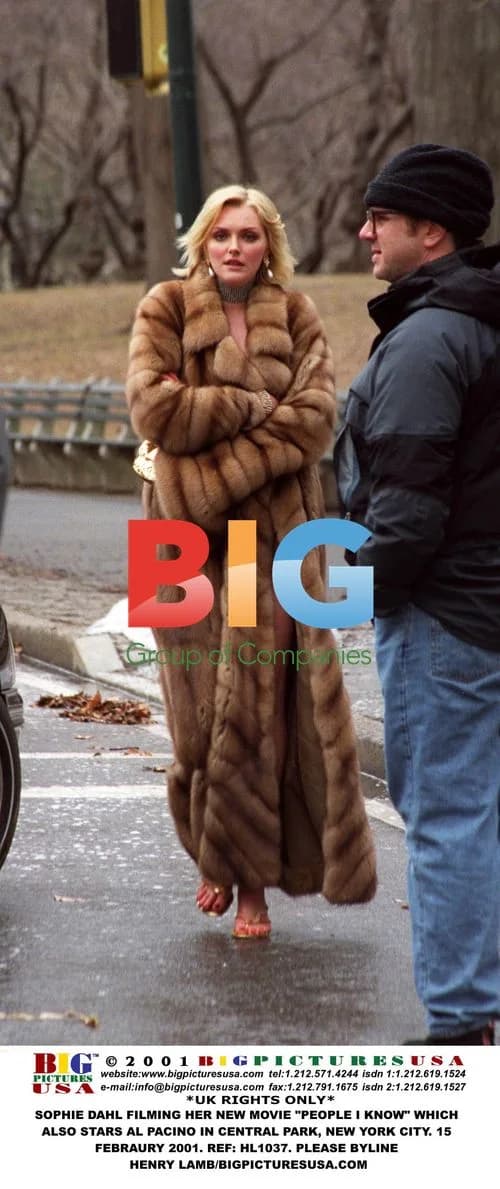 Sophie Dahl filming "People I Know" in NYC