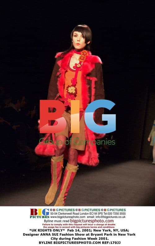 ANNA SUI Fashion Show at Bryant Park, 2001