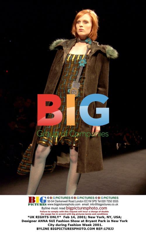 Anna Sui Fashion Show at Bryant Park, 2001