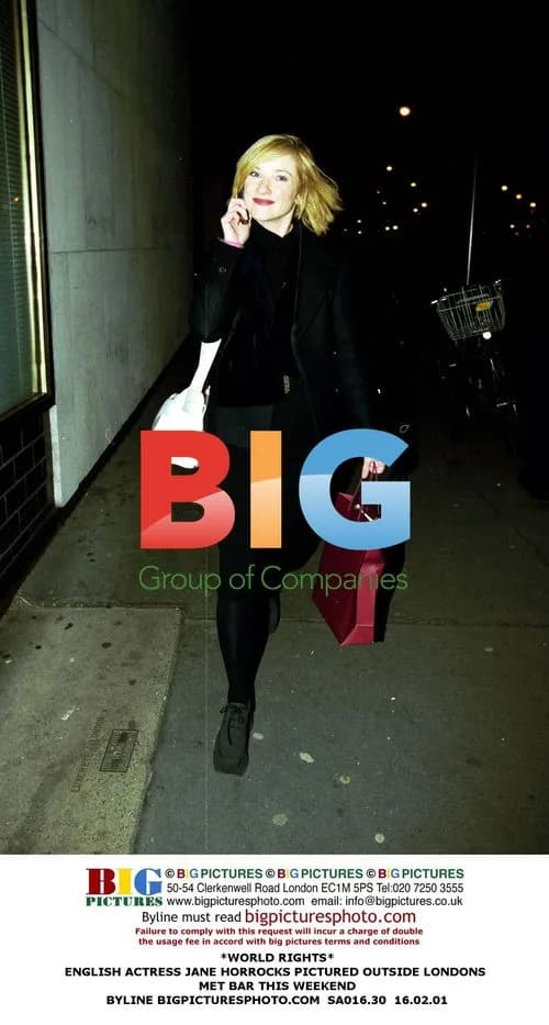 Jane Horrocks outside London Met Bar
