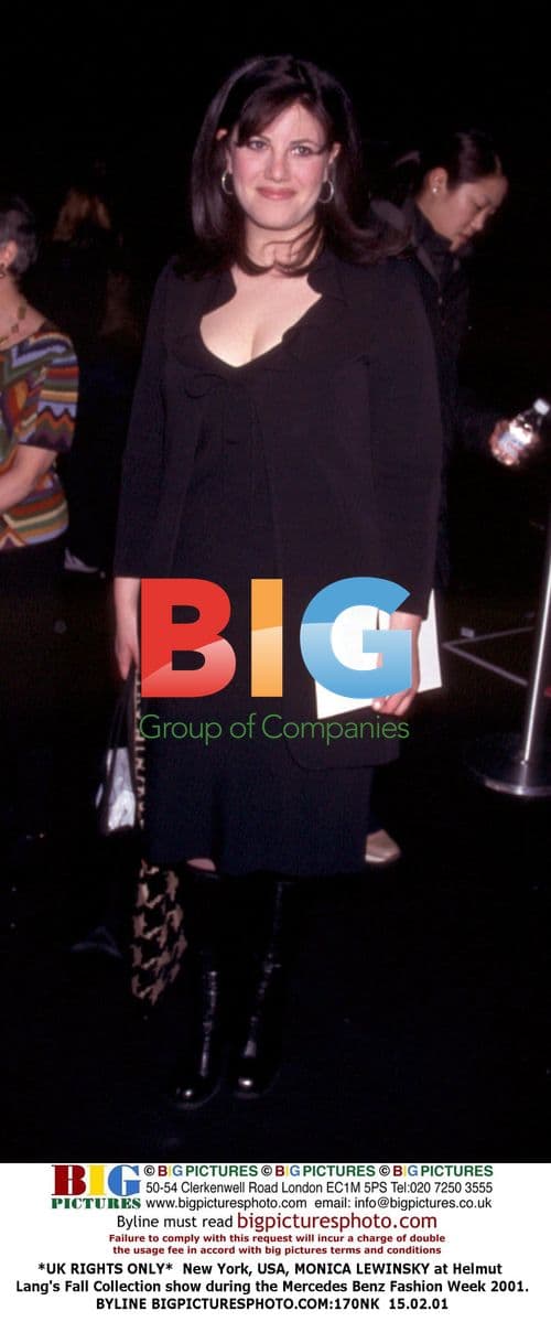 MONICA LEWINSKY at Helmut Lang Fashion Week 2001