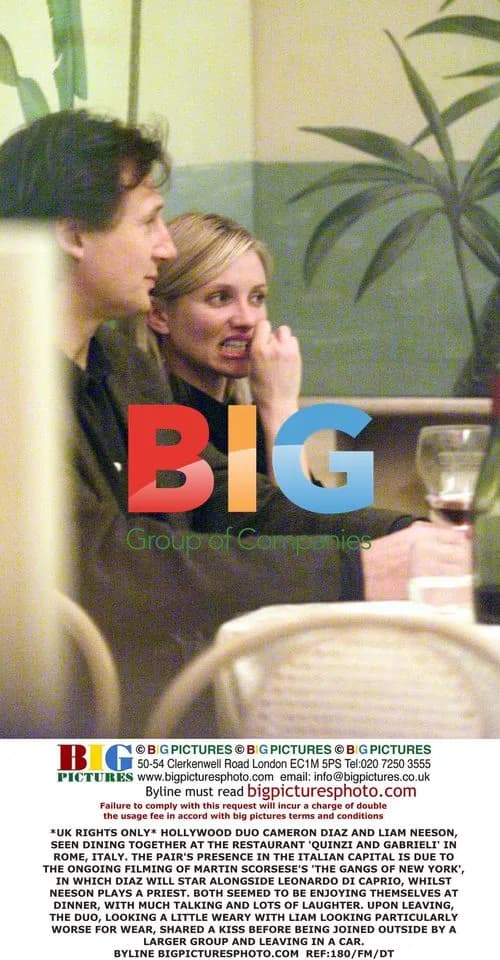 Liam Neeson and Cameron Diaz Dine in Rome