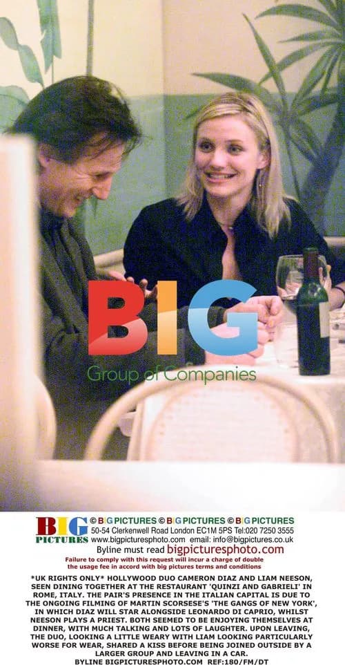 Liam Neeson and Cameron Diaz Dine in Rome