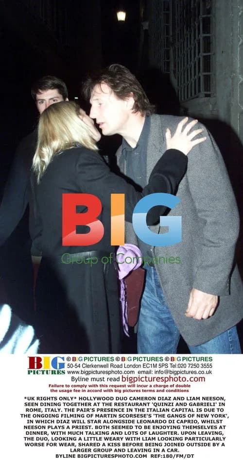 Cameron Diaz & Liam Neeson Dine in Rome