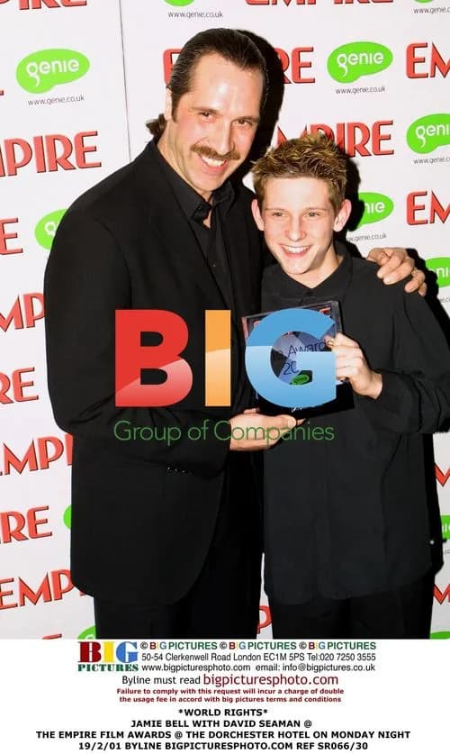 Jamie Bell and David Seaman at Empire Film Awards