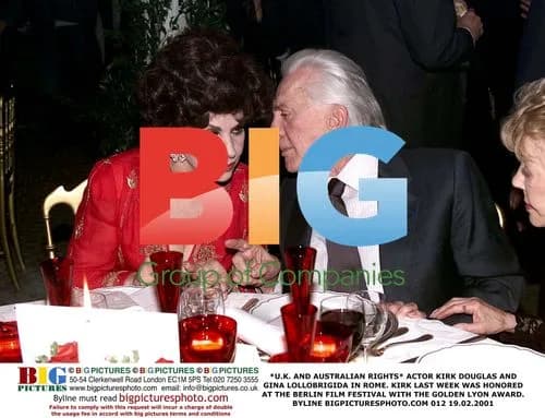 Kirk Douglas and Gina Lollobrigida in Rome