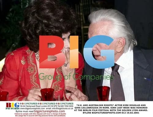Kirk Douglas and Gina Lollobrigida in Rome