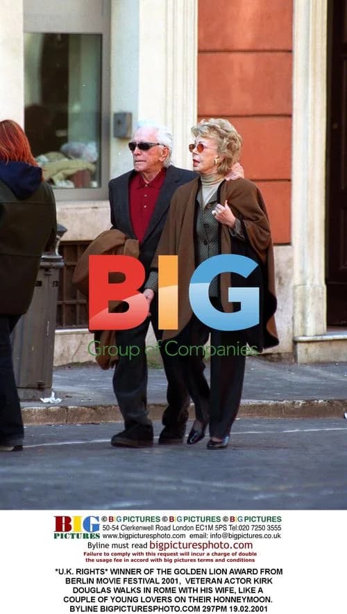 Kirk Douglas and Wife in Rome
