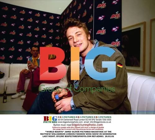 Jamie Oliver at Matthew Williamson London Fashion Week